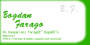 bogdan farago business card